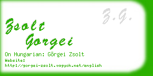zsolt gorgei business card